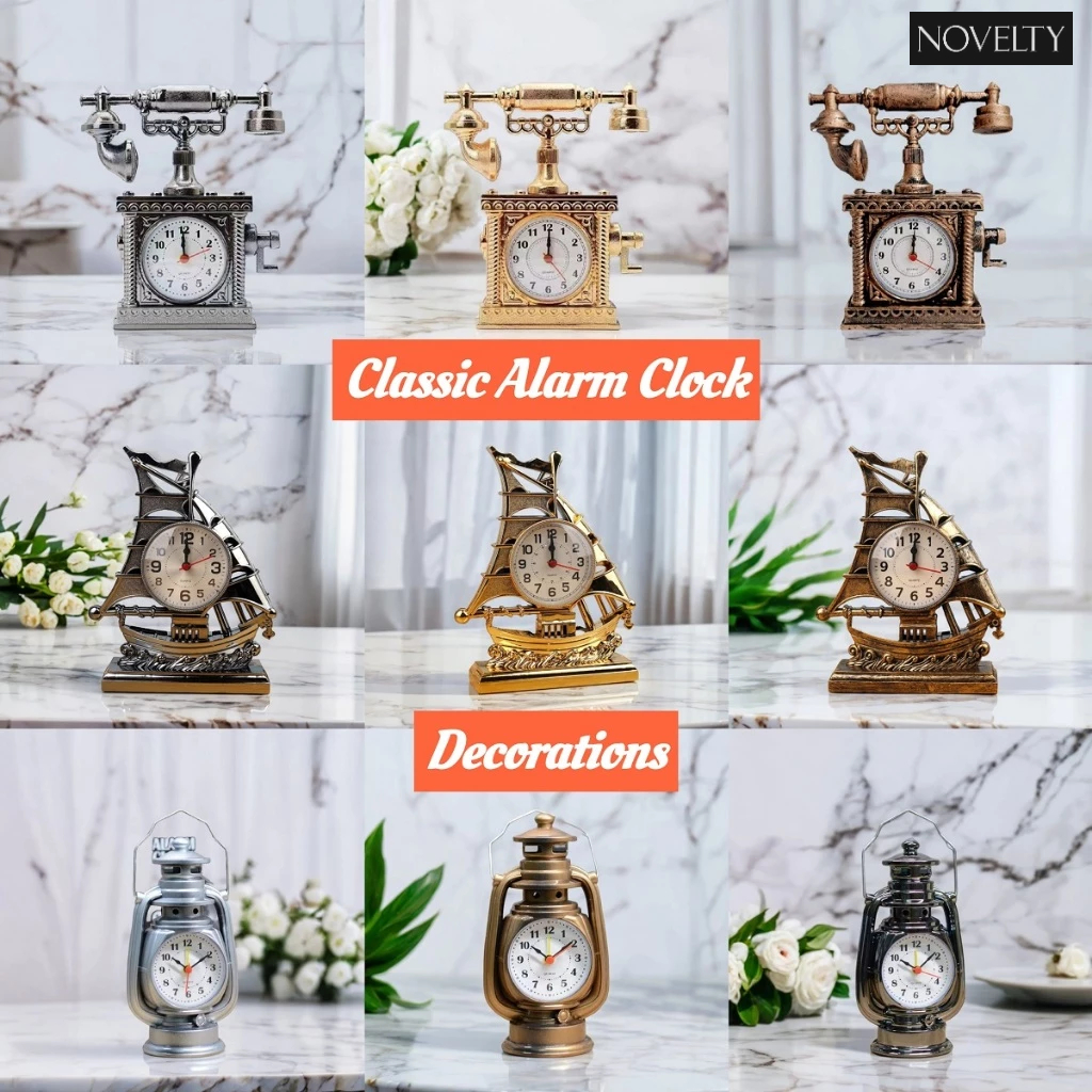 Jam Loceng Hiasan Klasik Classic Alarm Clock Home Decor Rumah Kedai Cenderamata Hadiah Birthday Gifts Corporate Souvenir