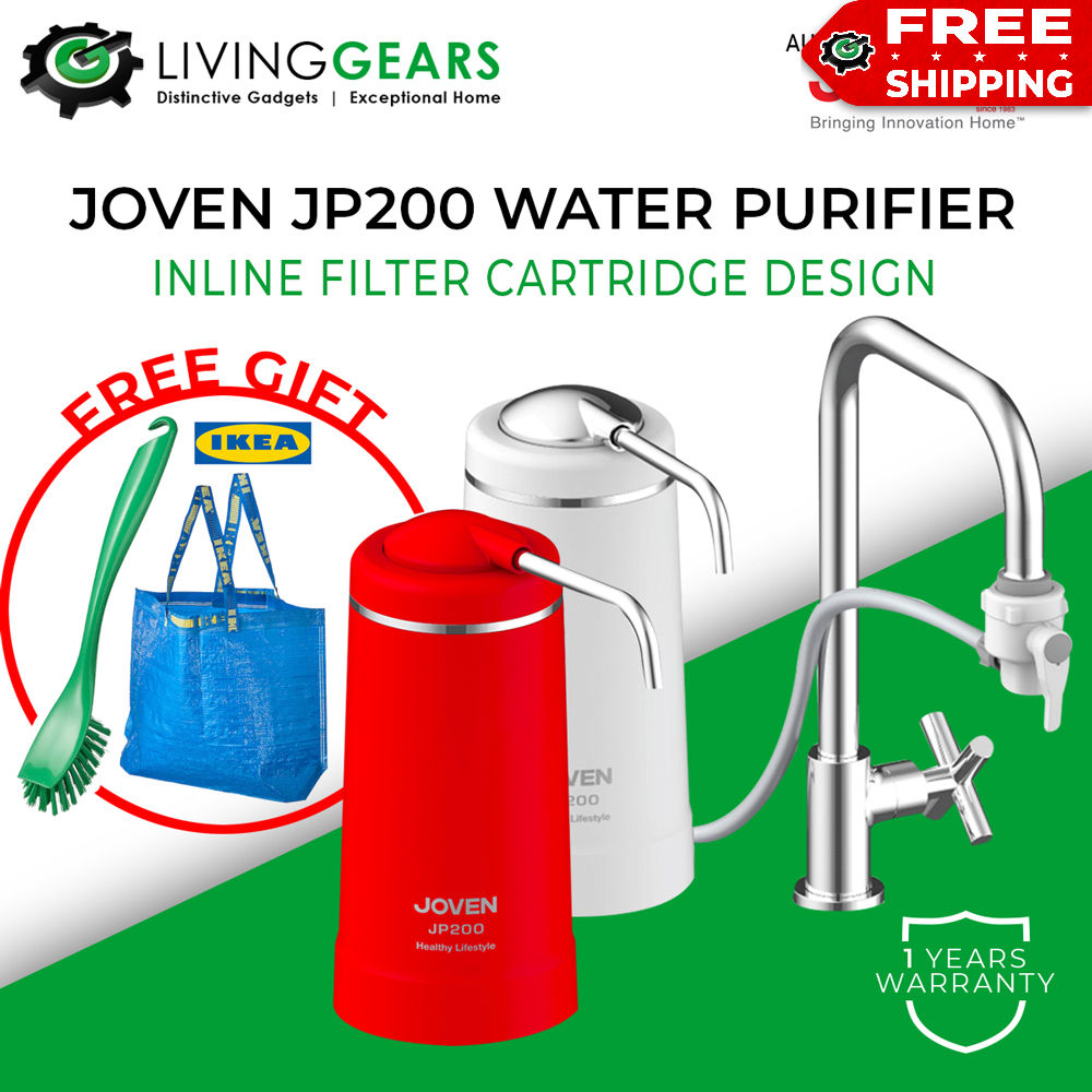 [FREE GIFT] Joven JP200 Water Purifier Inline Filter Catridge Removes 99.9% Chlorine Rust Turbidity Sediment Odour HALAL