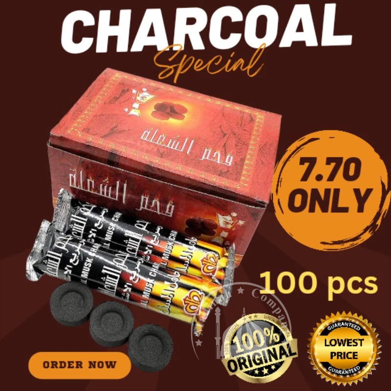 Charcoal Shola 100 tablet Arang Buloh Bamboo Charcoal - Original Product