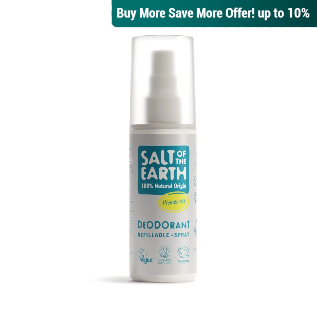 Salt of the Earth, Natural Deodorant Spray (Unscented) 100ml