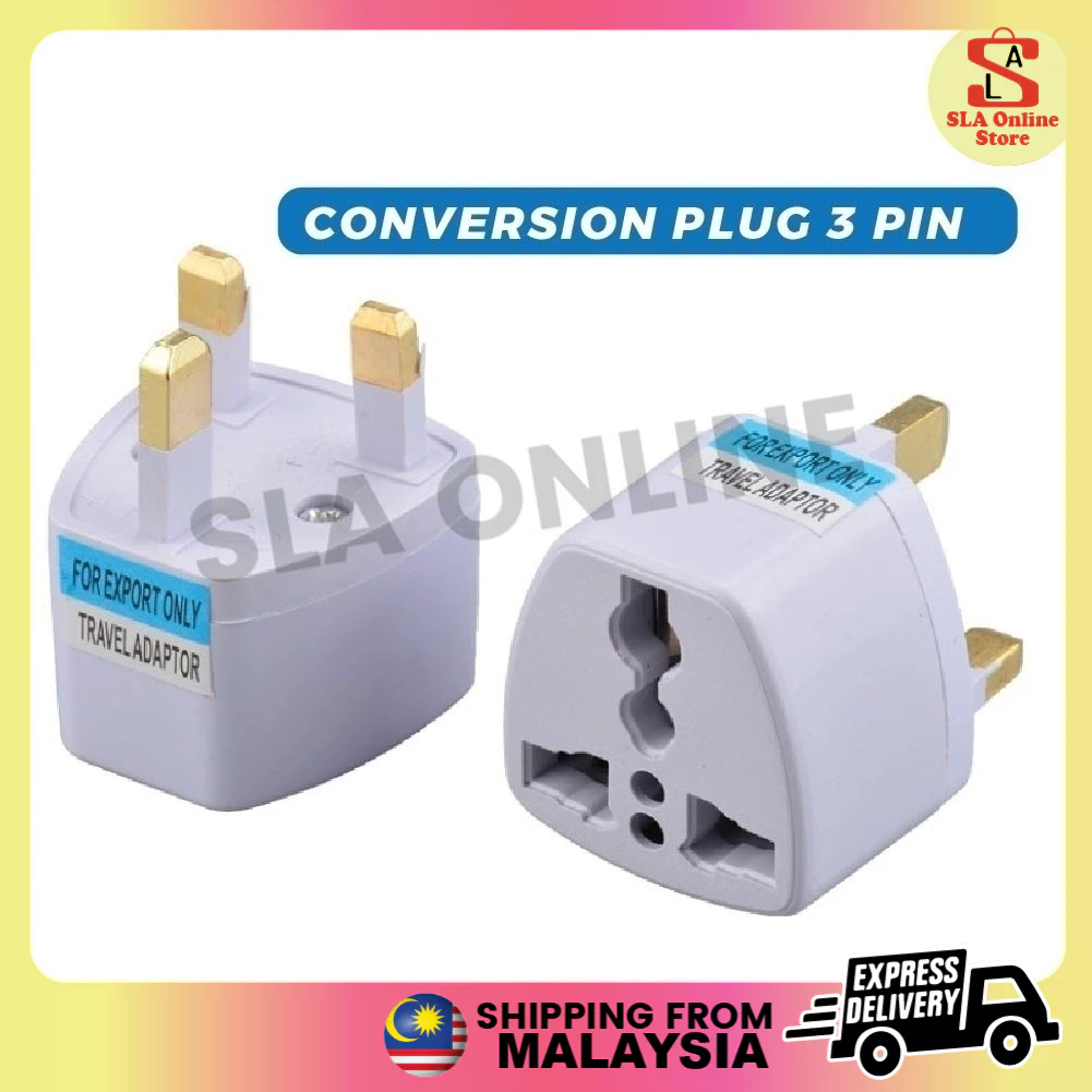 3-Pin Universal Adapter Plug Head UK 3 Pin Malaysia China Plug Socket Travel Adapter US/EU/AU to UK Plug Adaptor