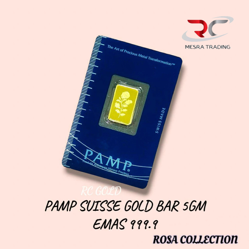 PAMP SUISSE 5GM GOLD BAR 999.9 5G GOLD MINTED BAR 999.9 ROSA&hellip;