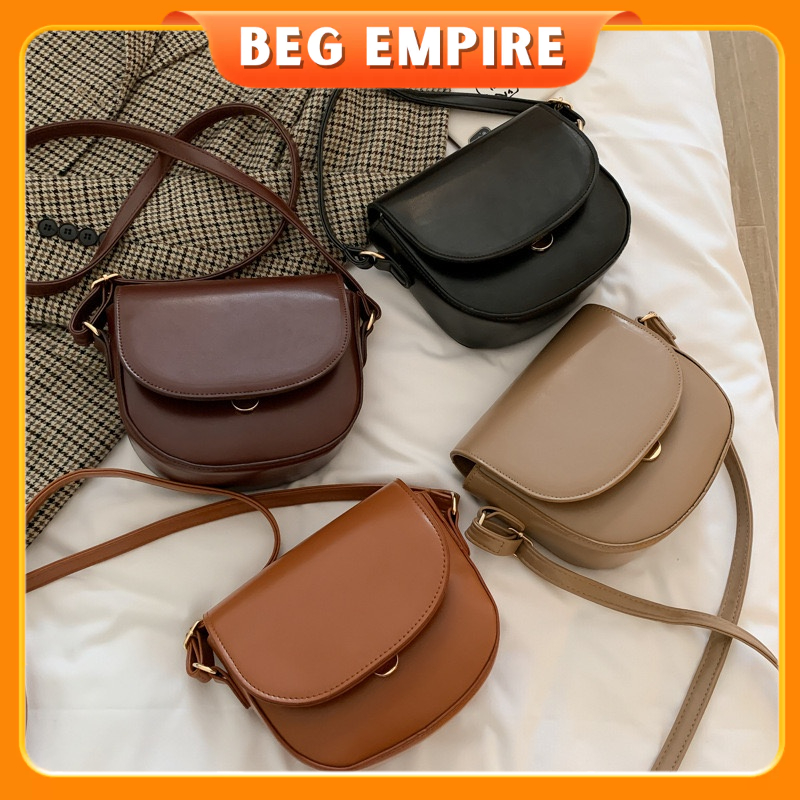 Baeg EmpireWomen Classy Elegant Small Mini Vintage Fashion PU Leather Outing Sling Shoulder Bag Crossbody Bag