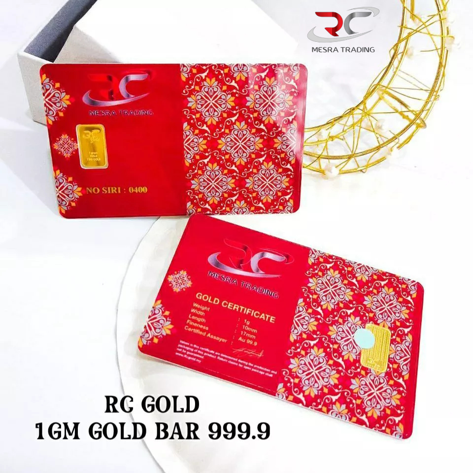 RC GOLD GOLD BAR 999.9 1.00GM BULLION BAR NEW BATIK DESIGN 1GM&hellip;