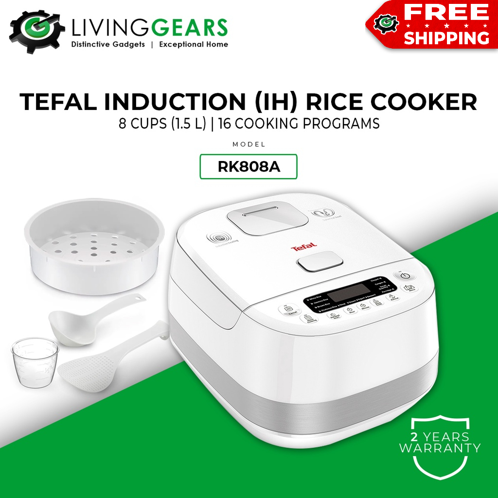 Tefal Induction Heating (IH) Rice Cooker Spherical Pot (1.5L/1200W) RK808 / RK808A