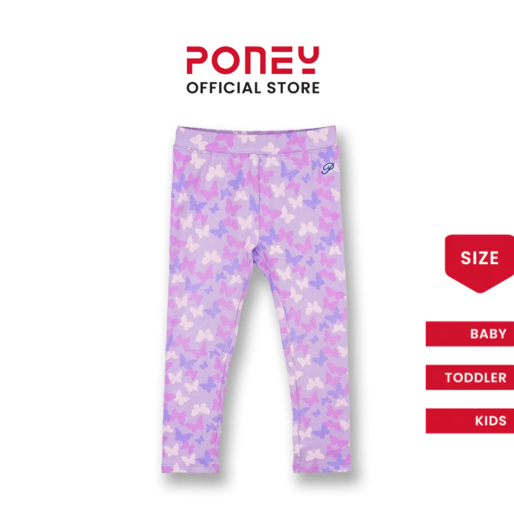 Poney Girls Light Purple Pastel Lilac Legging