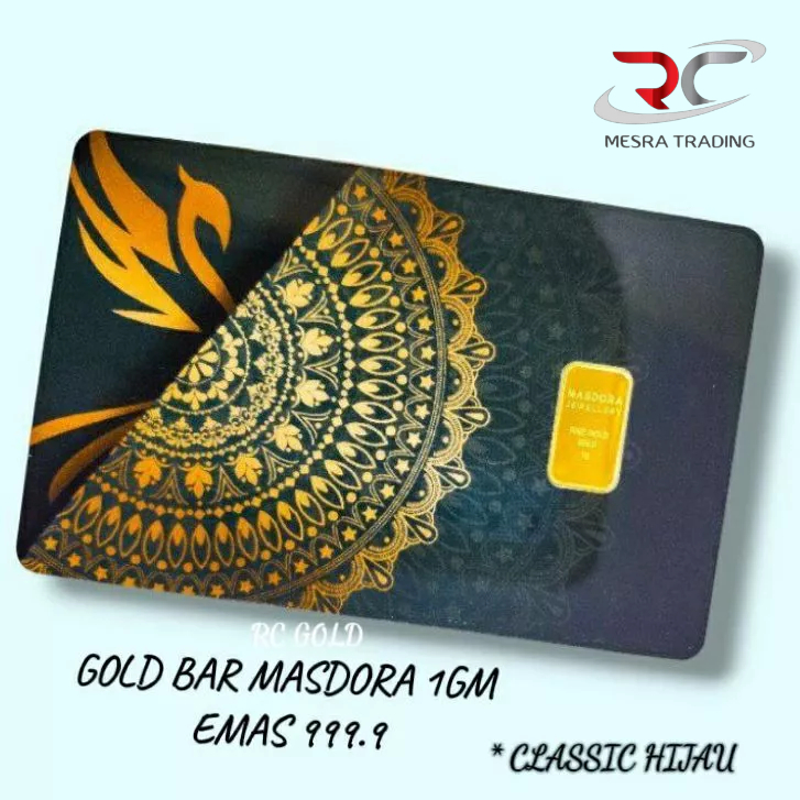 GOLD BAR MASDORA CLASSIC HITAM CLASSIC HIJAU 1GM EMAS 999.9 GOLD BAR&hellip;