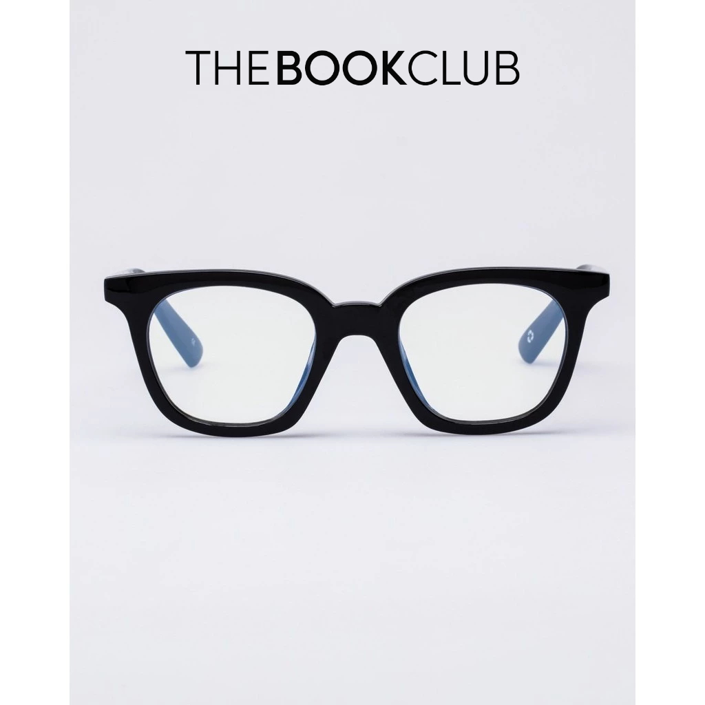 The Book Club "The Snatcher In Black Tie" Blue Light Reading Glasses - Black Marker