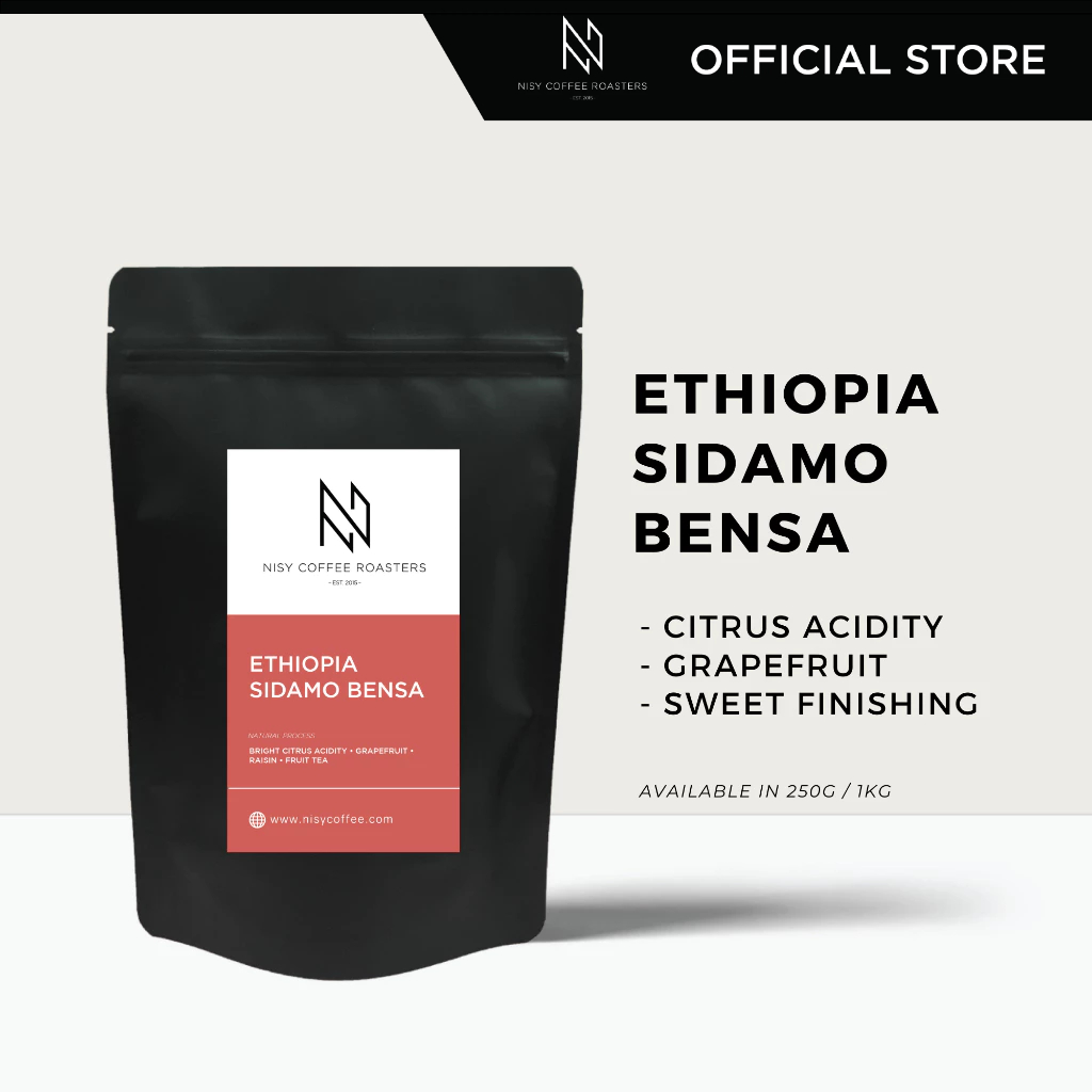 Ethiopia Sidamo Bensa Roasted Coffee Bean Arabica Latte biji kopi panggang