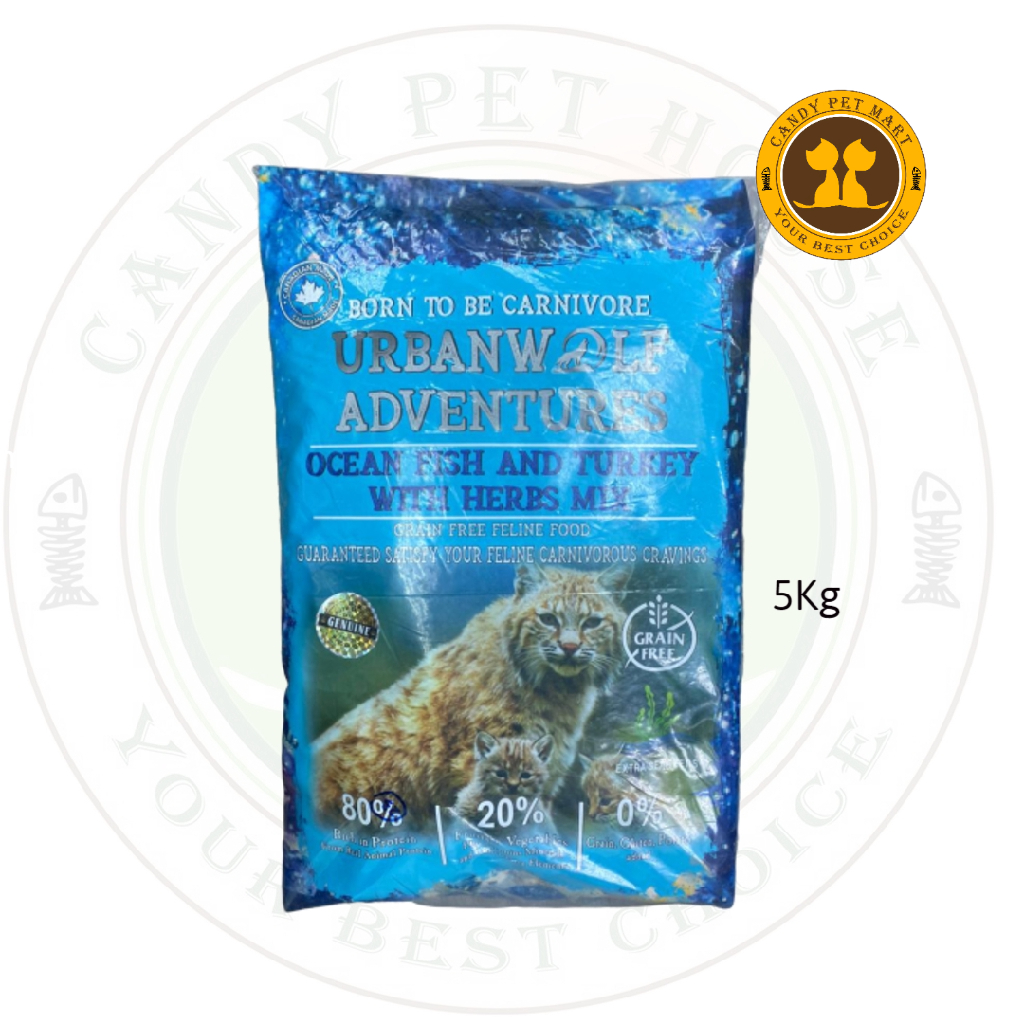 UrbanWolf Adventures Ocean Fish & Turkey ( Blue) 5Kg (medium)