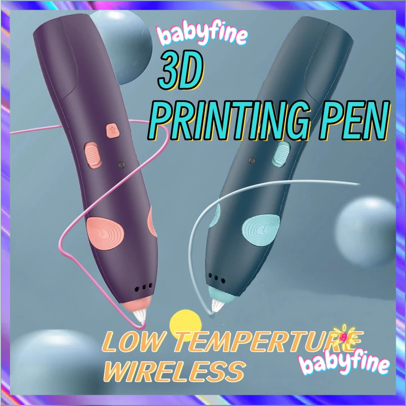【Selangor Stock】3D Printing Pen Wireless 3D Pen Low Temperature PCL Doodle Arts Craft Drawing Graffiti Education Toy