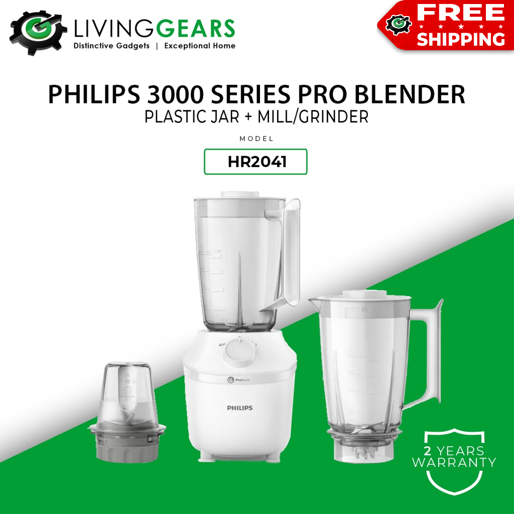 Philips 3000 Series Pro Blender System Blender with Mill HR2041