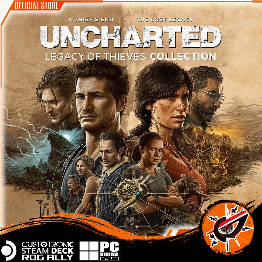 Uncharted: Legacy of Thieves Collection STEAM DECK | ROG ALLY | LEGION GO || PC Games ||
