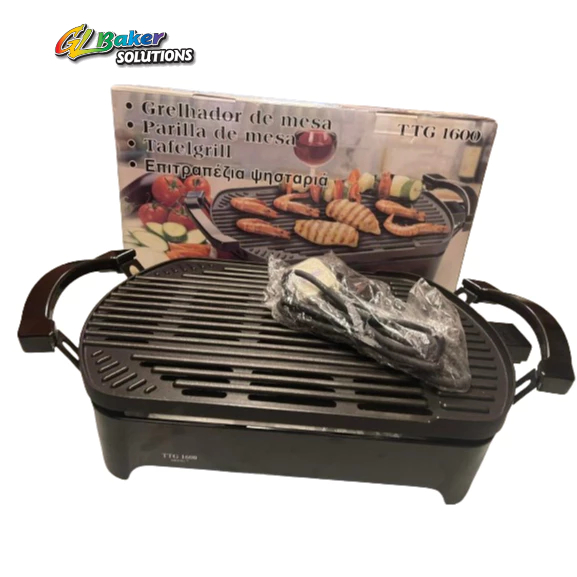 EAGLE Indoor Outdoor Electric Smokeless Grill Household Countertop Grill Compact & Portable Non-stick BBQ Grilling