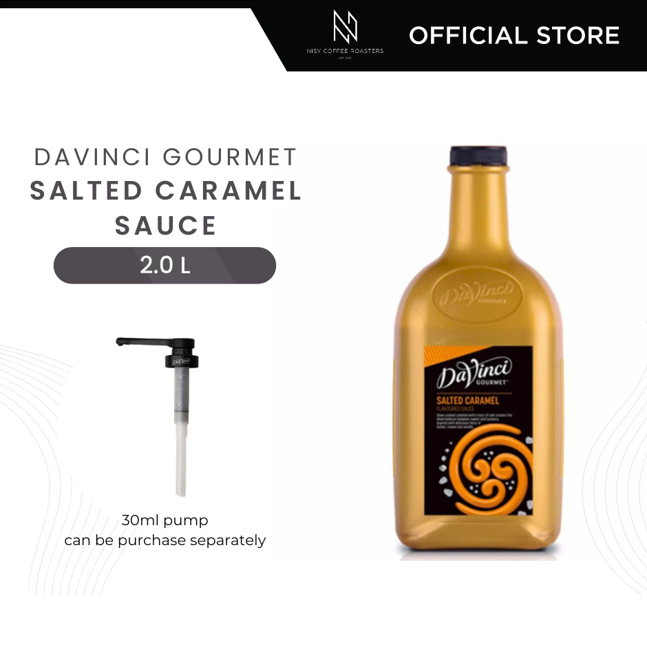 Davinci Gourmet - Salted Caramel Sauce 2L 30ml pump NISY COFFEE ROASTERS