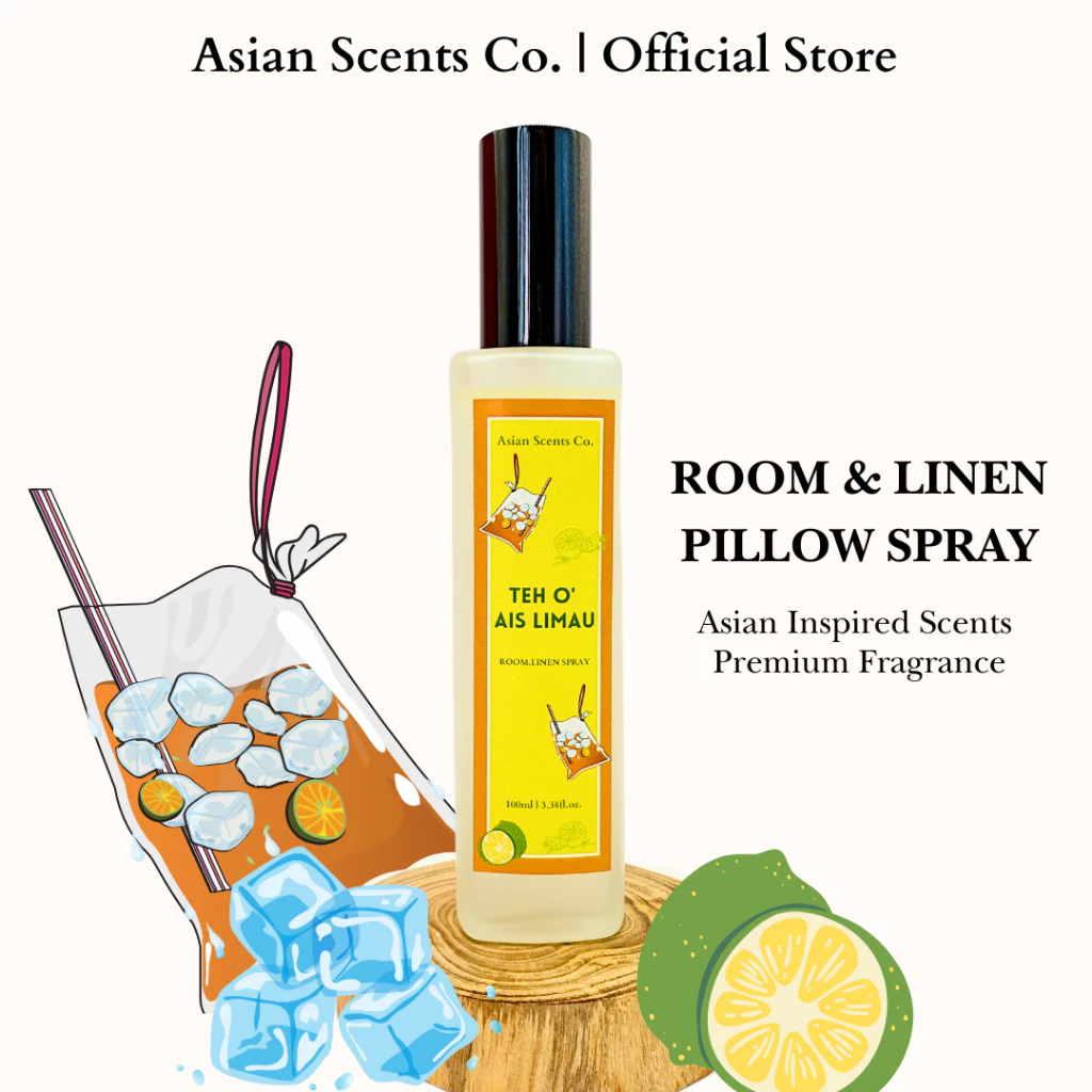 Asian Scents Co. Teh O Ais Limau Room Linen Spray (100ml)