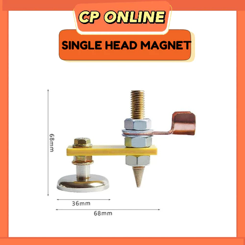 CP ONLINE Welding Earth Clamp Tool Welding Head Stability Strong Magnetic Ground Connector Welding Head Magnetic Tail