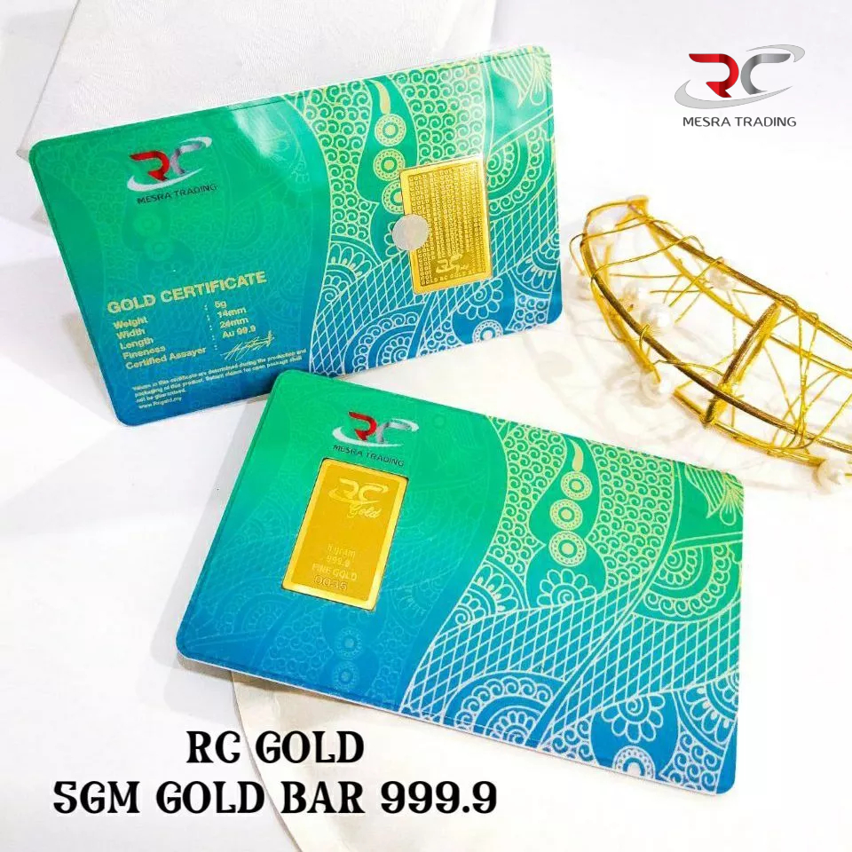 RC GOLD GOLD BAR 999.9 5.00GM BULLION BAR NEW BATIK DESIGN 5GM&hellip;