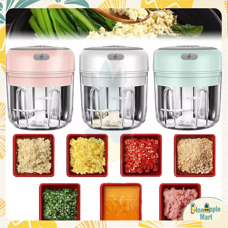 Mini Blender Garlic Chopper Electric Food Chopper Portable Blender Food Processor Meat Grinder Pengisar Serbaguna