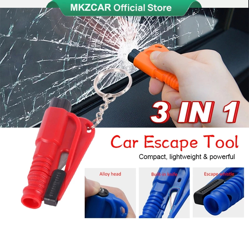 Auto Safety Hammer Car Emergency Escape Window Glass Breaker 2 in 1 Car Rescue Tool Mini Emergency Safety Hammer