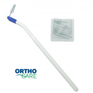 Inter Dental Brace Brush @Interbrace Original Orthocare UK (10 Replacement Brushes in a hygienic case)