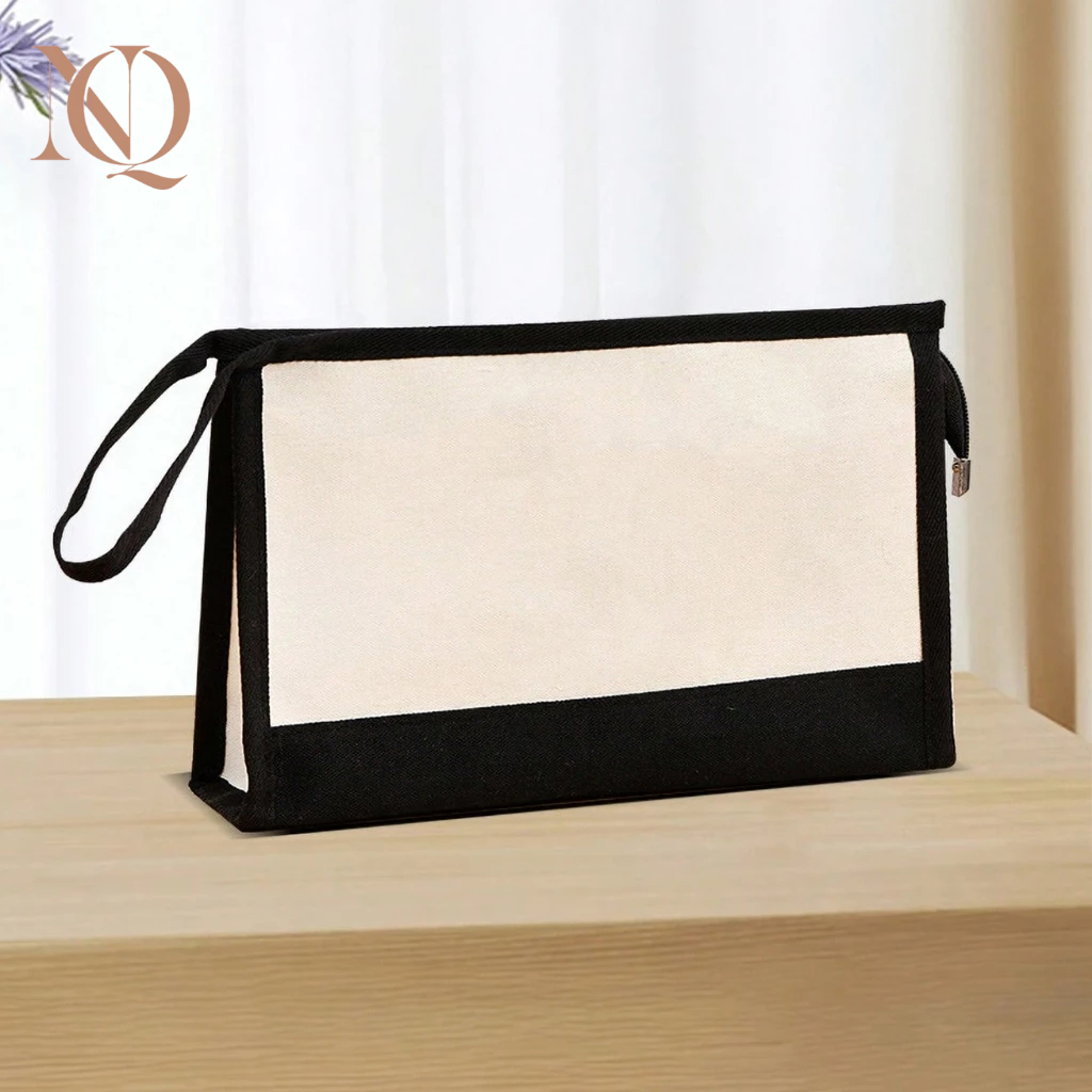 NEQD Multifunction Large Capacity Canvas Pencil Case Student Stationery Storage Bag Pencil Pouch with Zipper