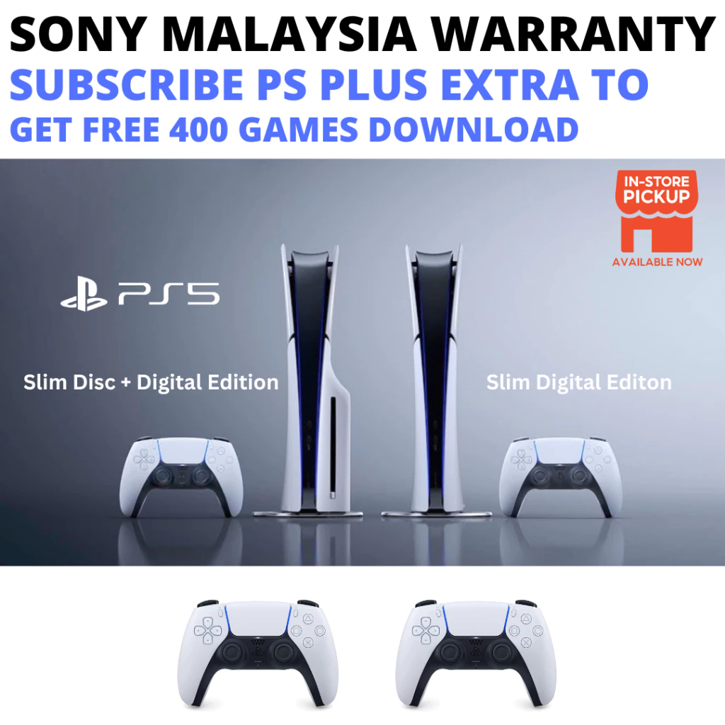 Sony Playstation 5 PS5 Pro 2TB / PS5 Slim 1TB Disc/Digital Edition (15 Months Sony Malaysia Warranty)