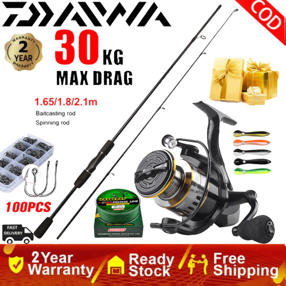 Reel Spinning Rod Fishing Set Combo Reel Joran Pancing 1 Set Reel BC Surf Reel Jigging Pantai