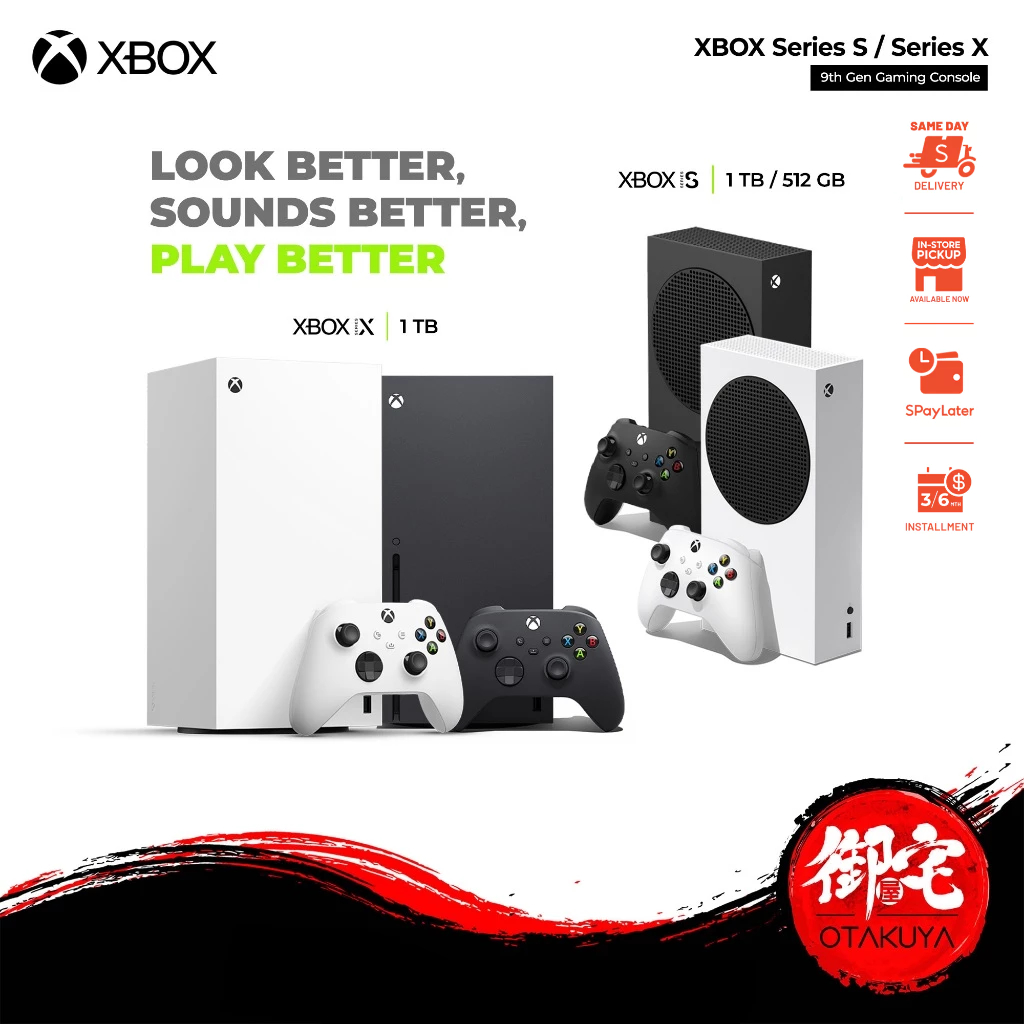 【11.25 SALE】Microsoft XBOX Series S 512GB / Series X 1TB Console (1 Year Warranty)