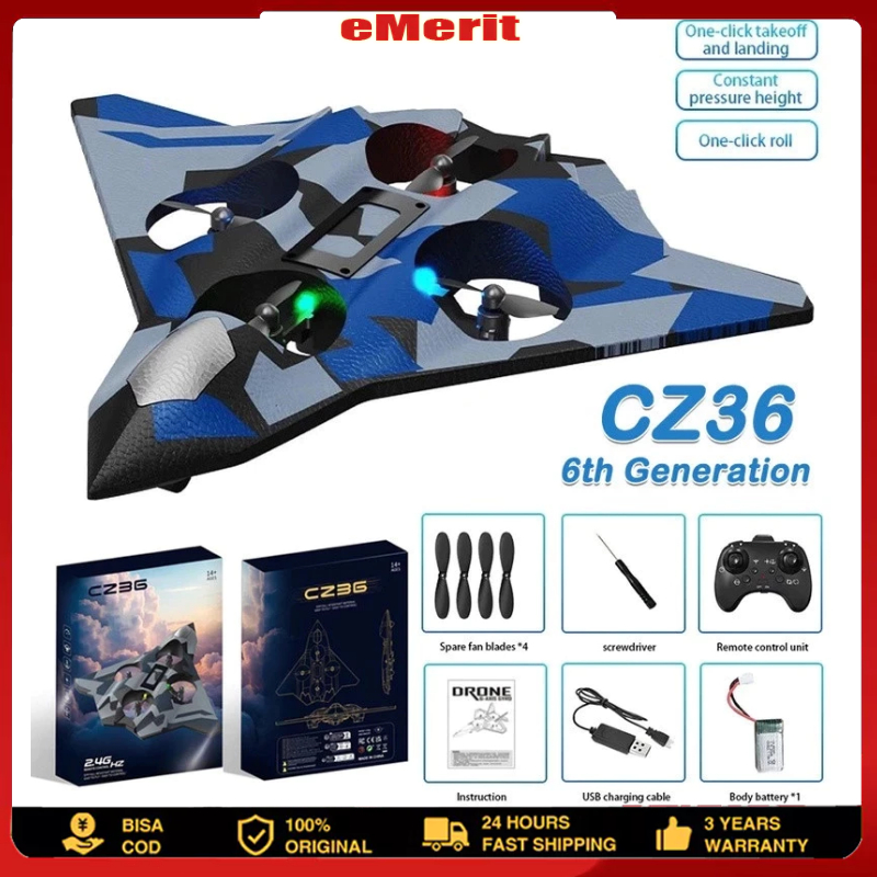 【Ready Stock】2026 6th Gen Foam RC Plane - New Stabilized System, Easier to Fly, Crash Resistant