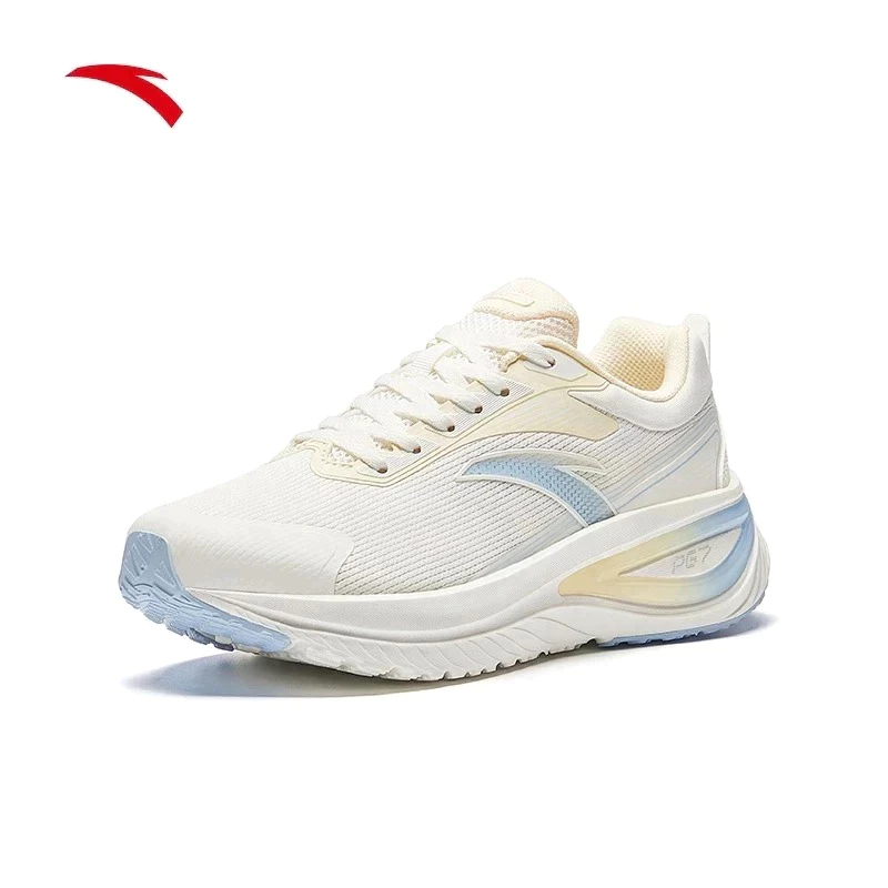 ANTA WOMEN PG7 Journey Running Shoes 1224E5519-3 -Ivory White/Yellow/blue (Kasut Larian/Kasut Joging Perempuan)