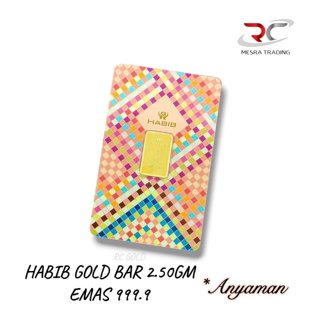 HABIB GOLD BAR 2.50GM 999.9 ANYAMAN GOLD BULLION BAR 2.5G AU999.9 24K&hellip;