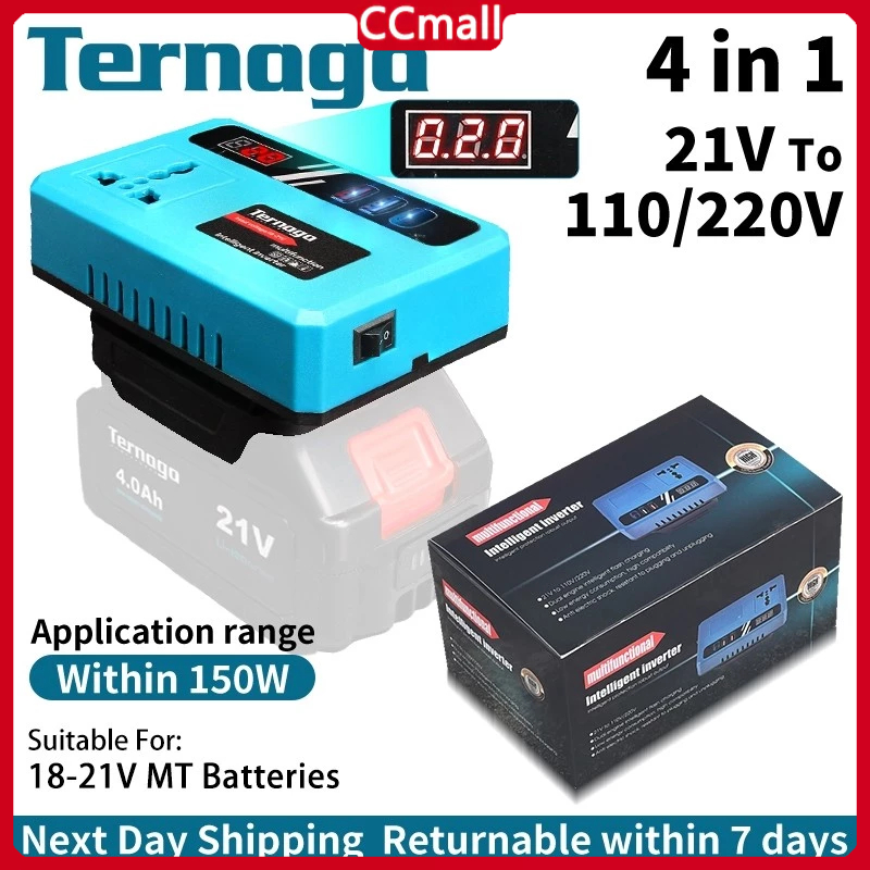 🔥Lowest price🔥Makita Portable Power Inverter 18V-48V -Batteries with Stable Power Output (Charger Set Available) 逆变器