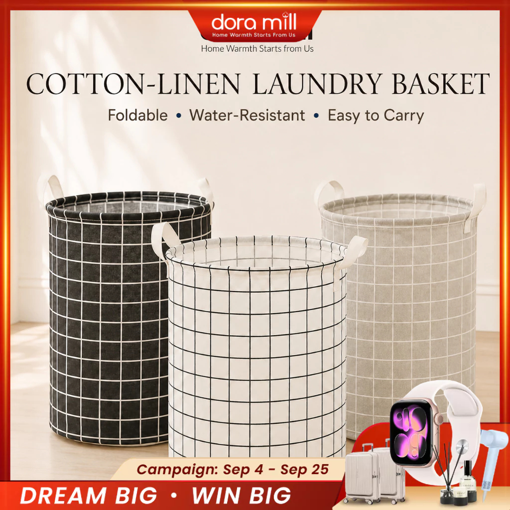 DORAMILL Foldable Laundry Basket Storage Box Waterproof Large Bag Dirty Big Laundry Basket #ASB