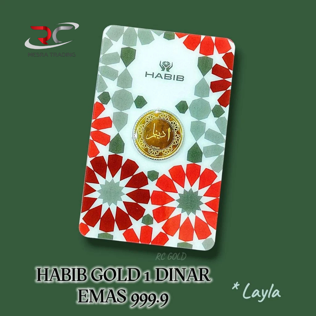 HABIB GOLD 1 DINAR GOLD BAR 999.9 LAYLA 4.25GM GOLD BAR 999.9&hellip;