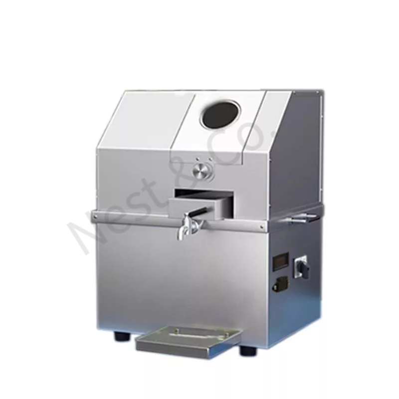 Commercial fully automatic stainless steel sugar cane juice machine, specially designed for stalls with battery 自动甘蔗榨汁机