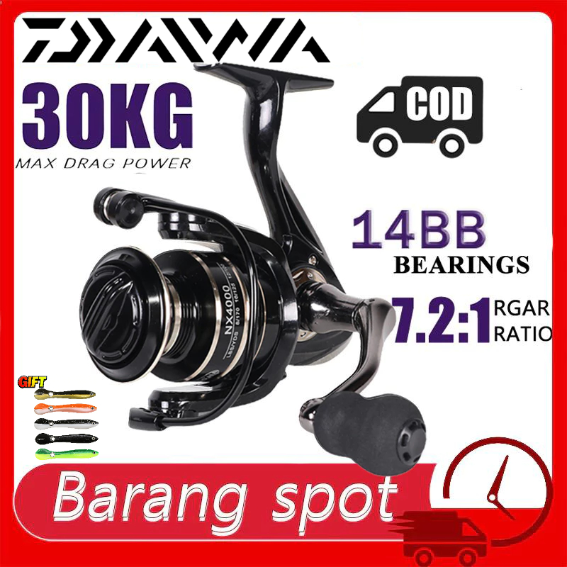 DAIWA Reel Spinning Reel Mesin Pancing Fishing Reel Sainless Steel Full Metal Cup Mesin Pancing 30KG