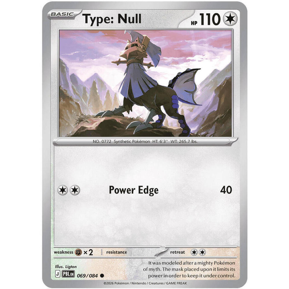 Pokemon Pitch Black Type: Null 069/084 Normal Type