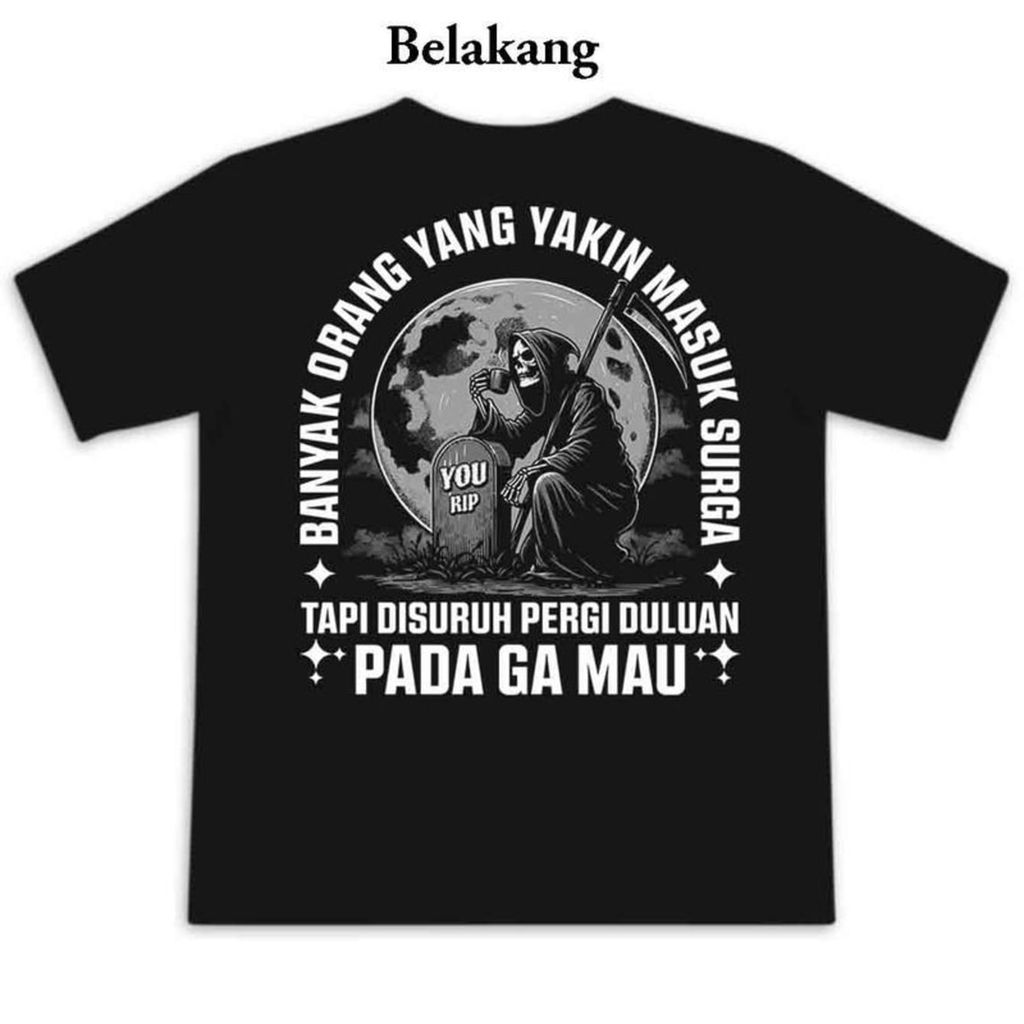 Many People Are Sure They Are Entering Heaven - Religious Satire Quote T-Shirt - High Quality Distro Viral Apparel for M