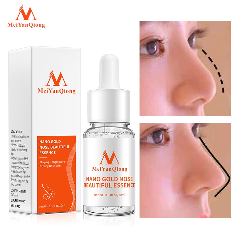 MeiYanQiong High Nose Bridge Enhancing Essence Improve Collapsed Nose Shrink Nose Tip Shape Firmming Serum 10ml