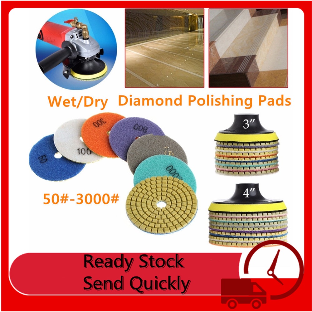 1Pcs 3/4" Sanding Grinding Disc Wet Diamond Polishing Pads Tile Marble Granite Polisher Flexible