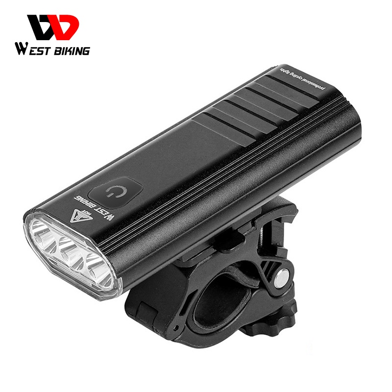 WEST BIKING Bike Light USB Charging Bicycle Front Lamp 5200mAh LED