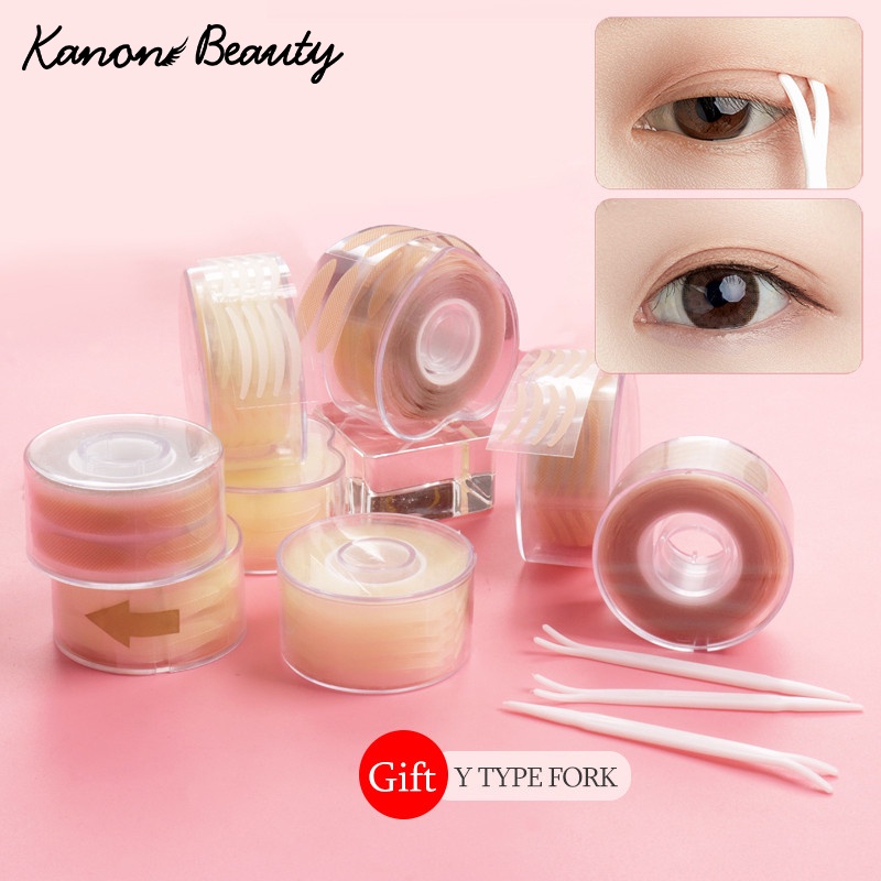 Package Includes: 600 post eyelid stickers,1 Roll=600paste How to use: 1. Before applying the tape.Make sure you do not have makeup, eye cream,or lotion on your eye lids prior to