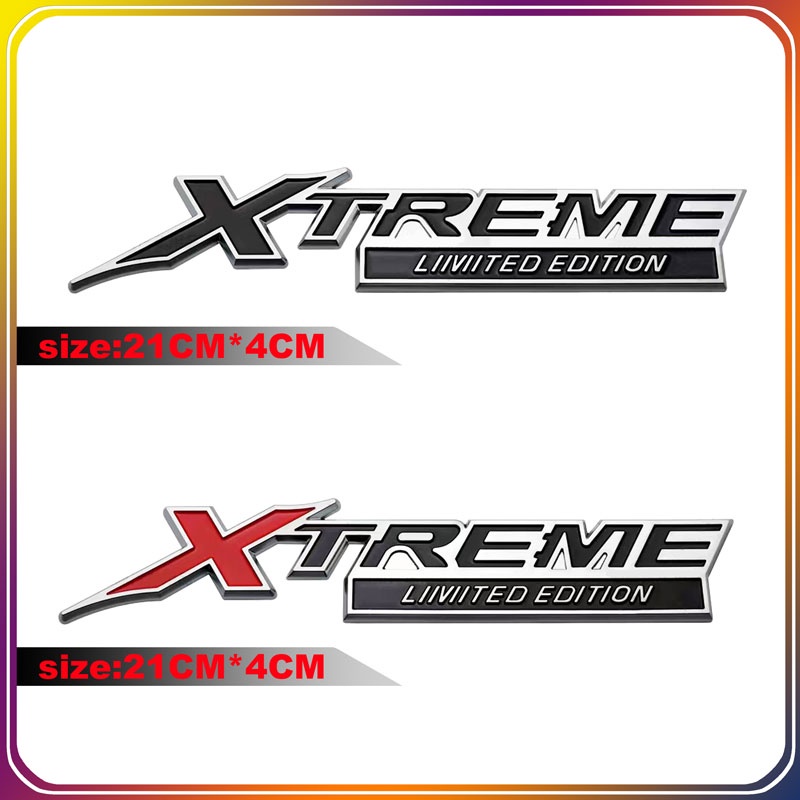 Off-Road Vehicle Accessories X-TREME LIIVIITED EDITION Emblem Car Door Decoration Sticker Badge Car Tail Box Decal