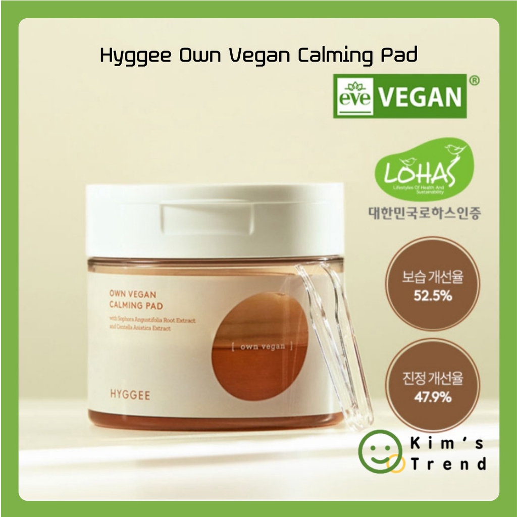 [Hyggee] Own Vegan Calming Pad (70 pads) Korean Skincare Facial Cleansing Toner