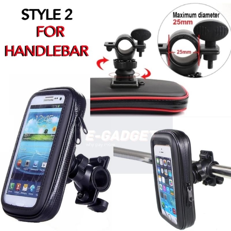 Quality Reliable SIDE MIRROR HANDLEBAR MOTORCYCLE PHONE HOLDER MOTOR BIKE BICYCLE 摩托车防水支架 - Image 4