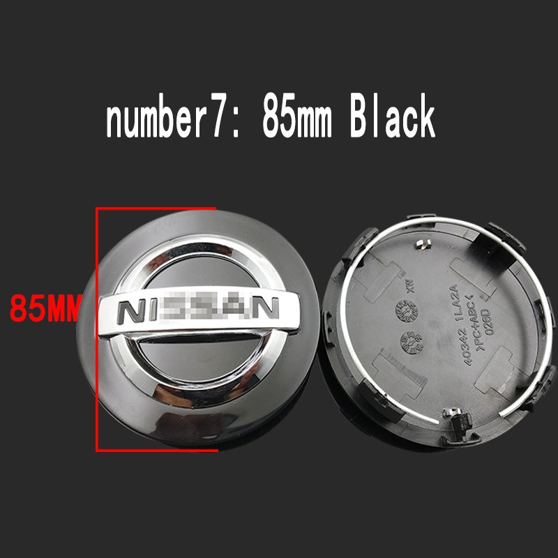 Multi Essential 4 Pcs 54MM 58MM 60MM Wheel Center Caps Emblems Rim Hub CapsTyre Decoration Badges Logo Fit NISSAN X-T... - Image 4