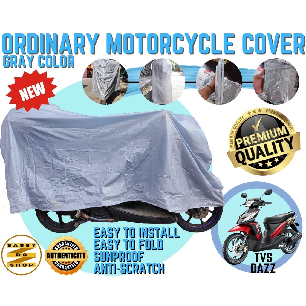 ↂ MOTOR COVER | TVS DAZZ | ORDINARY MOTORCYCLE COVER | | ON HAND