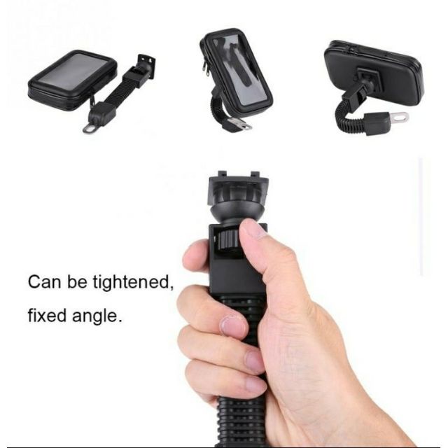Quality Reliable SIDE MIRROR HANDLEBAR MOTORCYCLE PHONE HOLDER MOTOR BIKE BICYCLE 摩托车防水支架 - Image 5