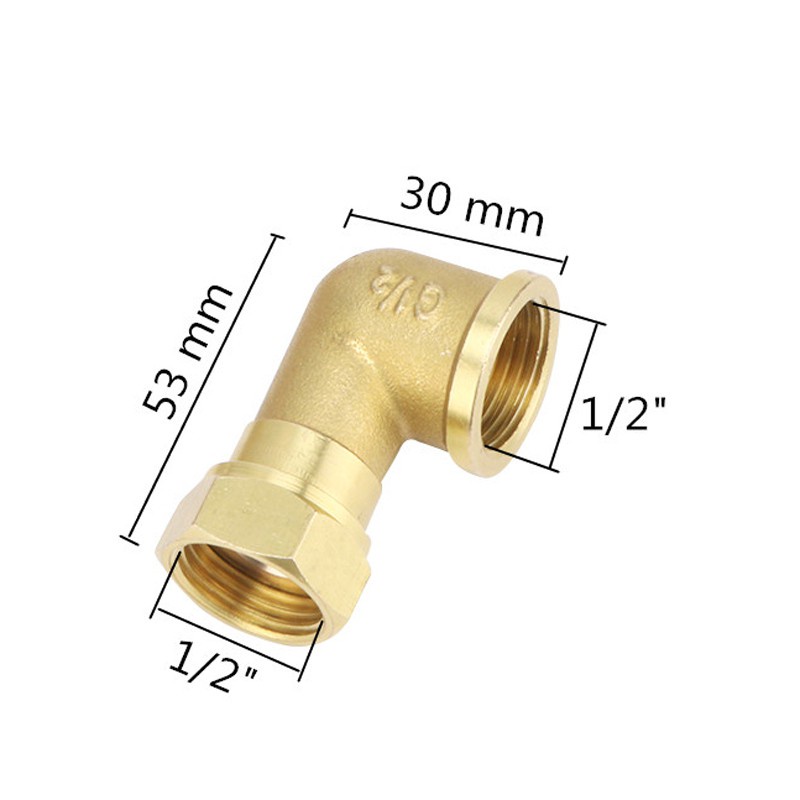 Purpose Have 1Pc Brass Elbow 1/2" Male/Female Thread Plumbing Pipe Fittings Junction Adapters - Image 4